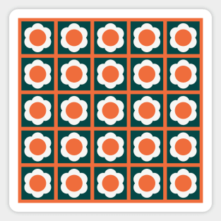 Mayapple Tiles Orange Magnet